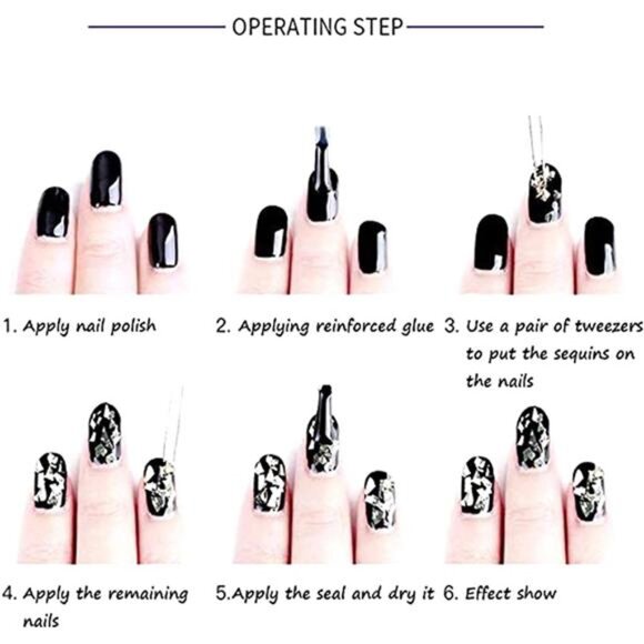 12 Colors Leaf Nail Art Glitter Sequins, Holographic 3D Leaves Nail Art Flakes - Picture 7 of 7